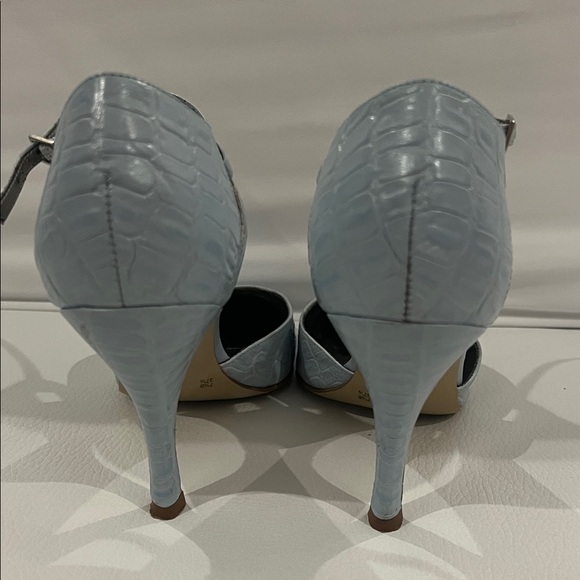 BCBGirls Sky Blue Croc-Patterned Heels - Picture 7 of 7